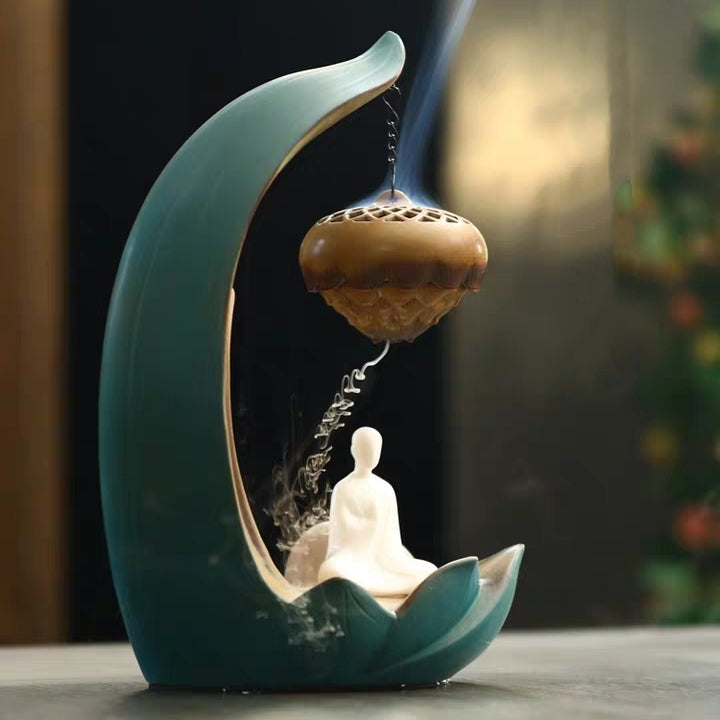 新品◾️マドカリンダル◾️ INCENSE HOLDER WITH SAUCER BackFlow Incense Burner | Ceramic Incense Holder | The Lotus – LAMDAWN