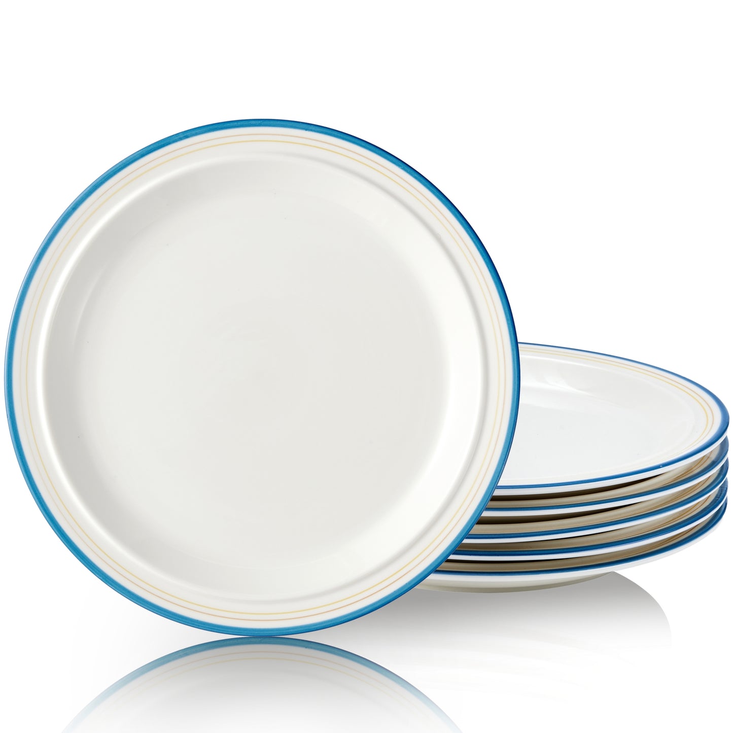 High-Temperature Heavy Ceramics 10.5-inch dinner plate -Cozy Blue(set of 6)