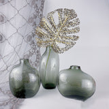 Zen Hammered Pattern Glass Irregular Vase