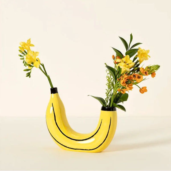 Simple Banana Vase Flower Arrangement Creativity Home Decor | Ceramic Vase | RB&RAMICS