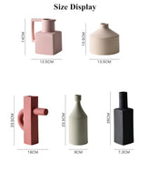 Geometric irregular Morandi vase