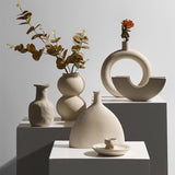 Modern Minimalist Ceramic Vase Flower Ornaments | Ceramic Vase | RB&RAMICS