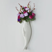 Simple Modern Creative Wall Ceramic Goldfish Vase Restaurant Mural Wall Hanging Three-Dimensional Wall Decoration Wholesale