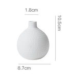 Ins Style Home Creative Relief Craft Dried Flower Flower Arrangement Ceramic Vase Decoration