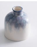 Hand Painted Blue Simple Ins Style Ceramic Decorative Vase