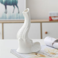 White Ceramic Vase Simple Home Decoration