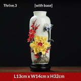 Oriental clay Chinese handmade ceramic flower vase ornaments living room flower arrangements Bogu rack porcelain decoration crafts