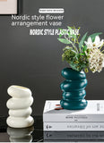 Plastic Spiral Vase Creative Flower Arrangement Container Ornaments