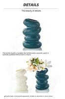 Plastic Spiral Vase Creative Flower Arrangement Container Ornaments