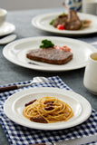 High-Temperature Heavy Ceramics 10.5-inch dinner plate -White(set of 6)
