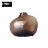 Zen Hammered Pattern Glass Irregular Vase