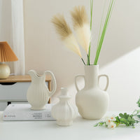 Ceramic White Dry Flower Vase | Ceramic Vase | RB&RAMICS