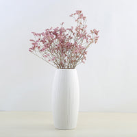 Decoration white ceramic vase