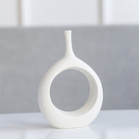 Nordic creative white ceramic vase