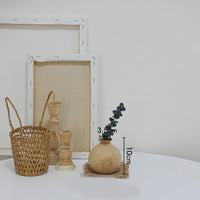 Home Simple Decoration Wooden Vase Ornaments