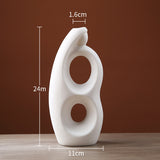 Creative Simple Hollow Line Ceramic Vase