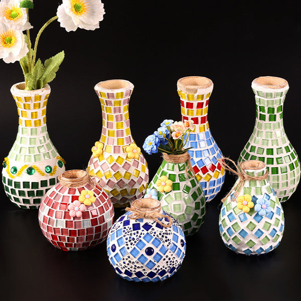 Mosaic Vase Diy Handmade Material Kit | Ceramic Vase | RB&RAMICS