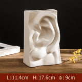 Creative White Ceramic Vase Decoration