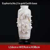 Oriental clay Chinese handmade ceramic flower vase ornaments living room flower arrangements Bogu rack porcelain decoration crafts