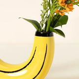 Simple Banana Vase Flower Arrangement Creativity Home Decor