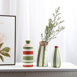 Geometric Line Desktop Ceramic Vase Decoration | Ceramic Vase | RB&RAMICS