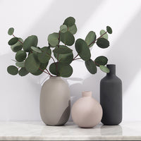 Ceramic vase Simple bottle design and matte frosted texture