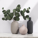 Ceramic vase Simple bottle design and matte frosted texture