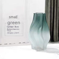 Modern Minimalist Small Whirlwind Porcelain Glass Vase