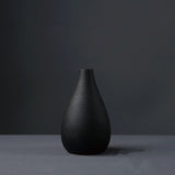 Creative black ceramic small vase