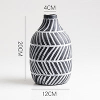 Ceramic Vase Decoration Simple Soft Decoration Handicraft Art Flower Arrangement Hydroponics