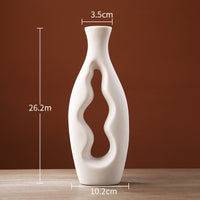 Creative Simple Hollow Line Ceramic Vase