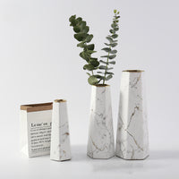 Nordic Marble Vase Living Room Ornament | Ceramic Vase | RB&RAMICS