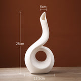 Creative Simple Hollow Line Ceramic Vase