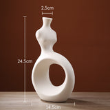 Creative Simple Hollow Line Ceramic Vase