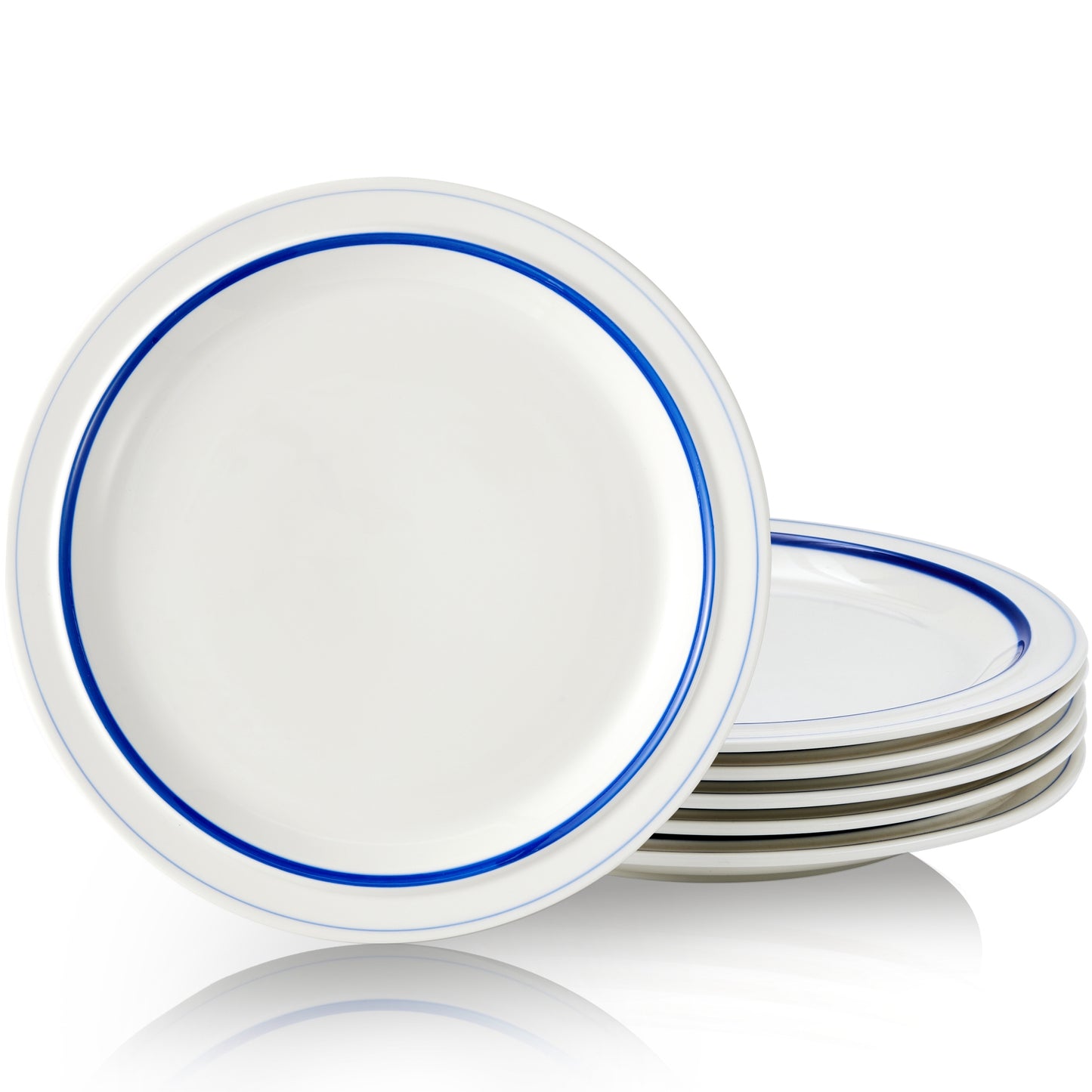 High-Temperature Heavy Ceramics 10.5-inch dinner plate -Scuba Blue(set of 6)