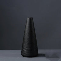 Creative black ceramic small vase