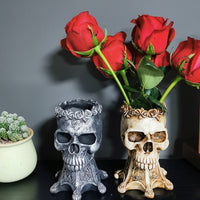 Vintage Skull Vase Crafts Ornaments | Ceramic Vase | RB&RAMICS