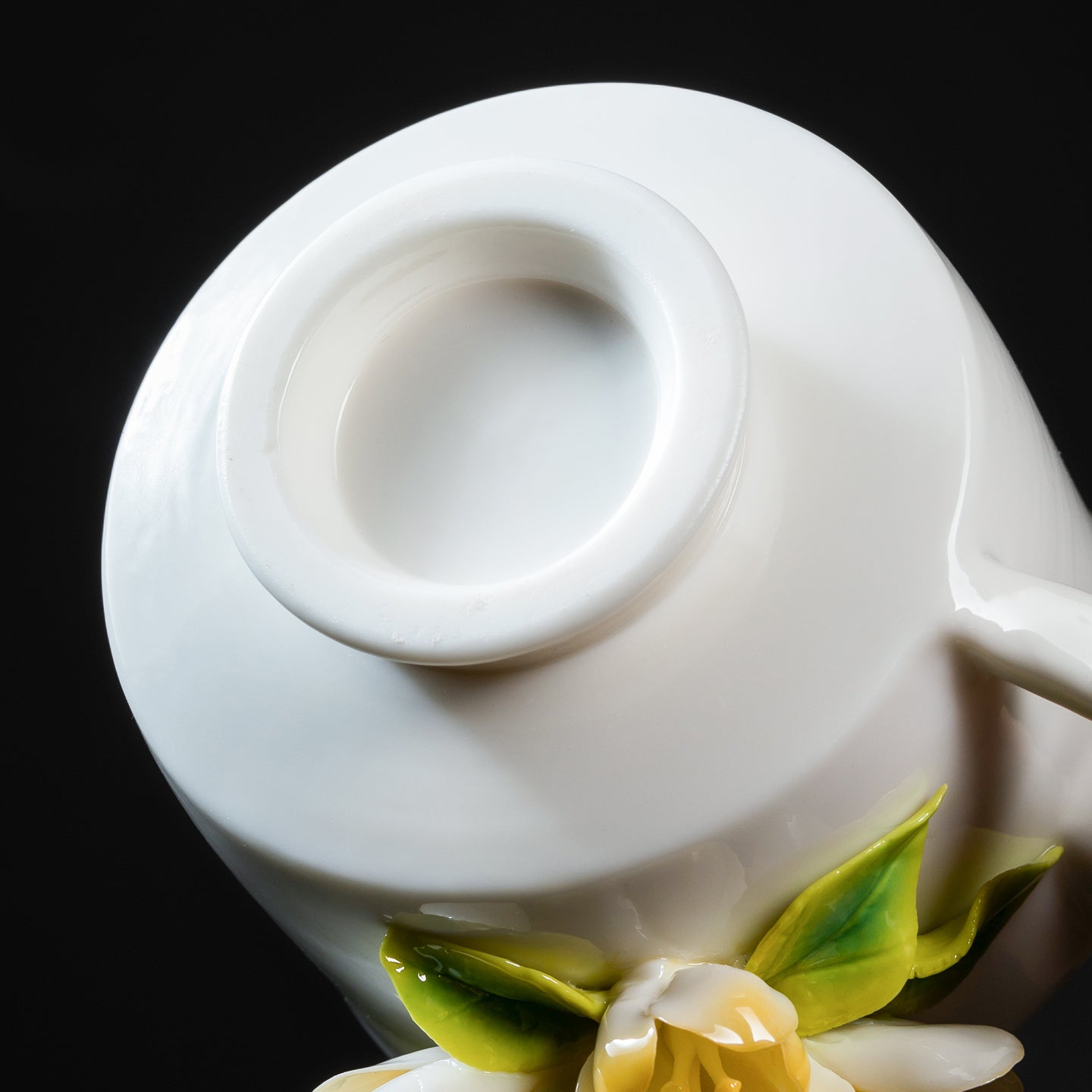 Waxflower Tea Cup - Intangible Cultural Heritage Hand-Sculpted Floral Ceramic Cup & Coffee Mug - 100% Handcrafted