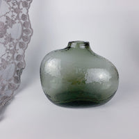 Zen Hammered Pattern Glass Irregular Vase