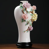 Intangible Cultural Heritage Hand-Crafted Ceramic Hydrangea Vase Ornament