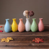 Ceramic vase flower arrangement