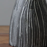 Ceramic Small Vase New Chinese Zen Vertical Stripes