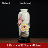 Oriental clay Chinese handmade ceramic flower vase ornaments living room flower arrangements Bogu rack porcelain decoration crafts