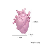 Heart Vase Resin Decorations Model Room Table