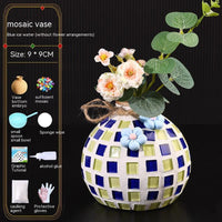 Mosaic Vase Diy Handmade Material Kit