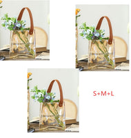 Light Luxury Handbag Glass Vase Aquaculture Decoration