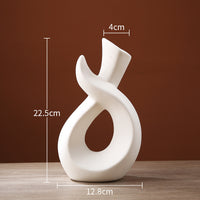 Creative Simple Hollow Line Ceramic Vase