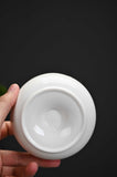 Ashtray,  portable decorative modern ashtray for home office indoor outdoor patio use, white ceramic ashtray with high gloss, cute and cool ashtray, best gift choice - LAMDAWN