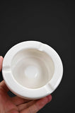 Ashtray,  portable decorative modern ashtray for home office indoor outdoor patio use, white ceramic ashtray with high gloss, cute and cool ashtray, best gift choice - LAMDAWN
