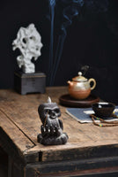 BackFlow Incense Burner | Ceramic Incense Burners Ceramic Figurines | Skeleton with Hand - LAMDAWN